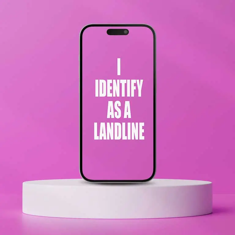 Virtual landline number on a mobile